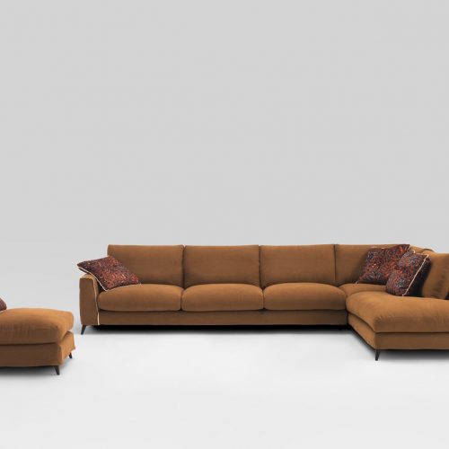 composición sofa fijo andrea de la firma KOO internacional y comercializado por MGF Muebles Garcia Ferrer