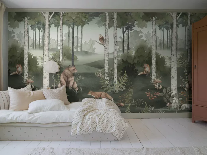Wild Forest Mural wallpaper